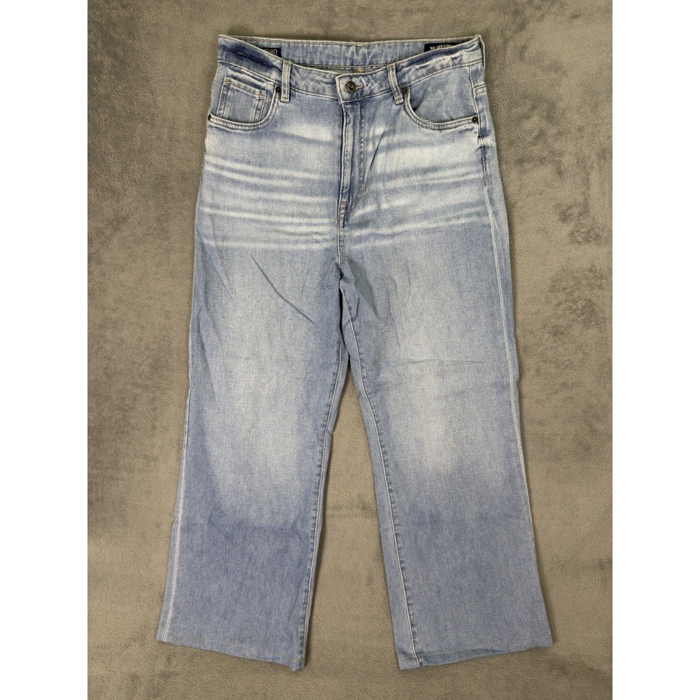 Buffalo David Bitton Jeans Womens‎ 32 Blue Light Wash Addie High Rise Wide Leg
